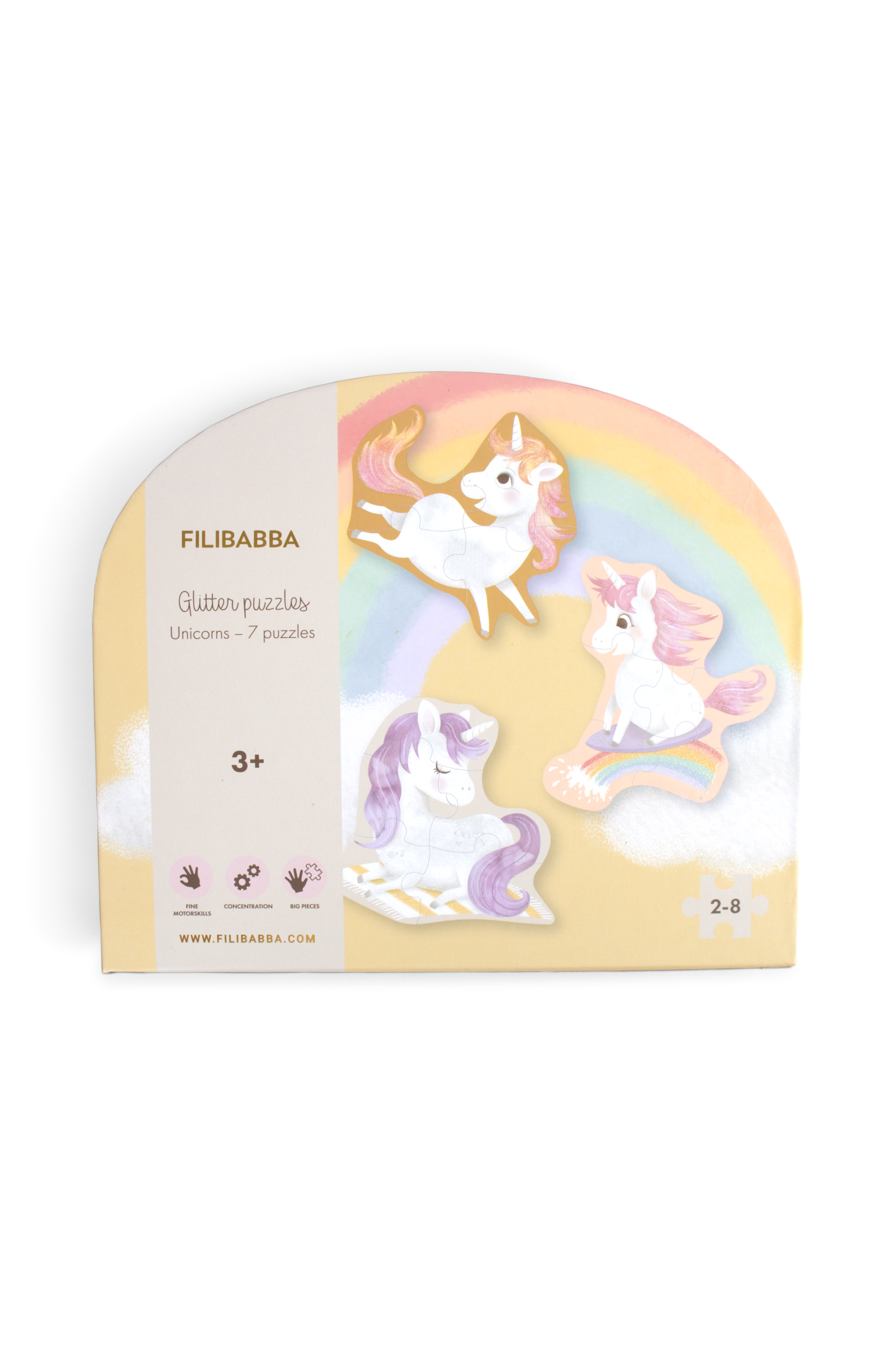 Sett með 7 púslum - Unicorn