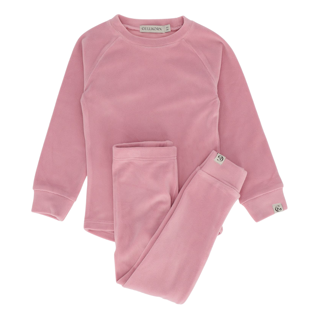 Jona flís sett - Fog Pink