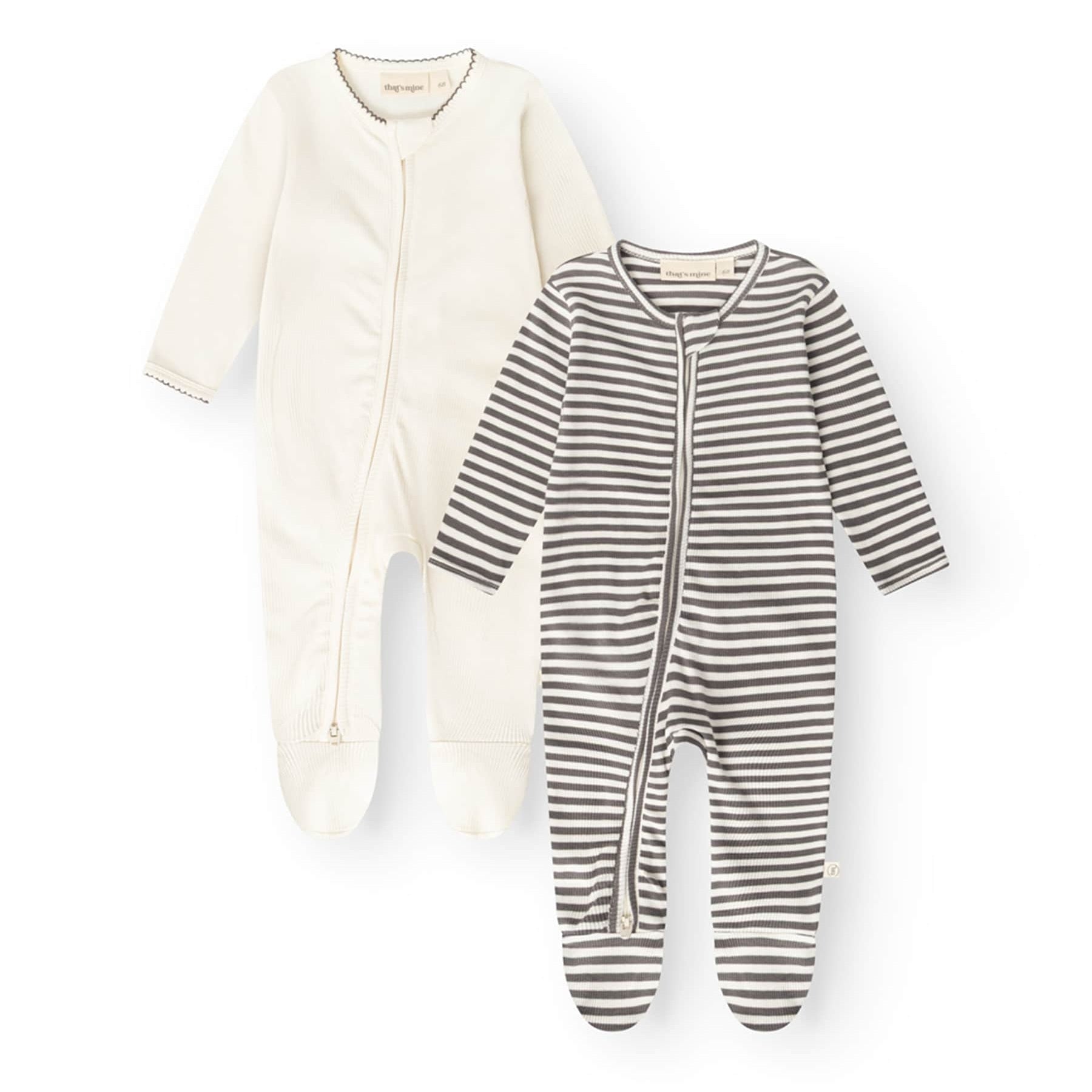 Jone heilgallar, 2 í pakka - Dark Grey Stripe