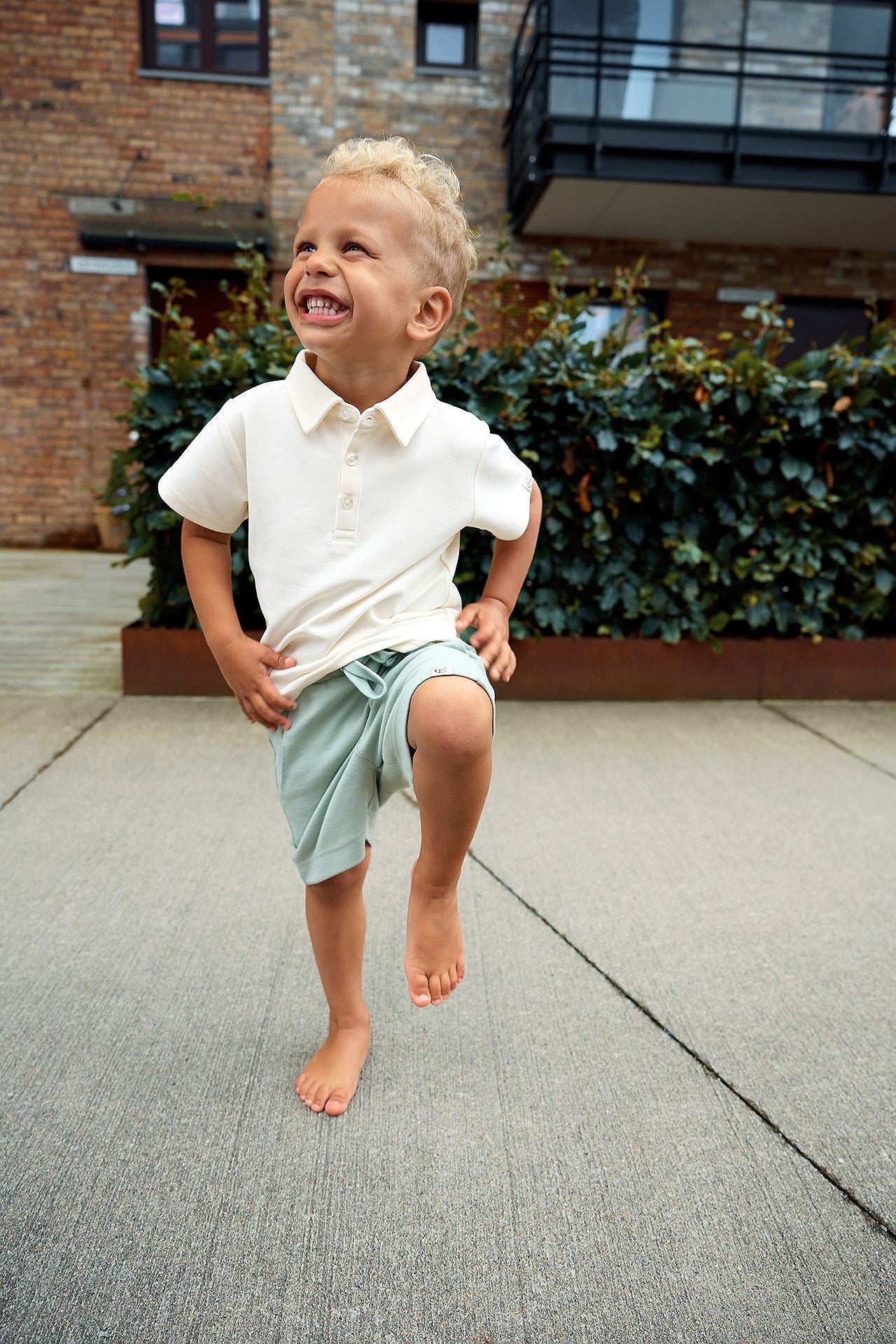 Prehn stuttermabolur - Cream