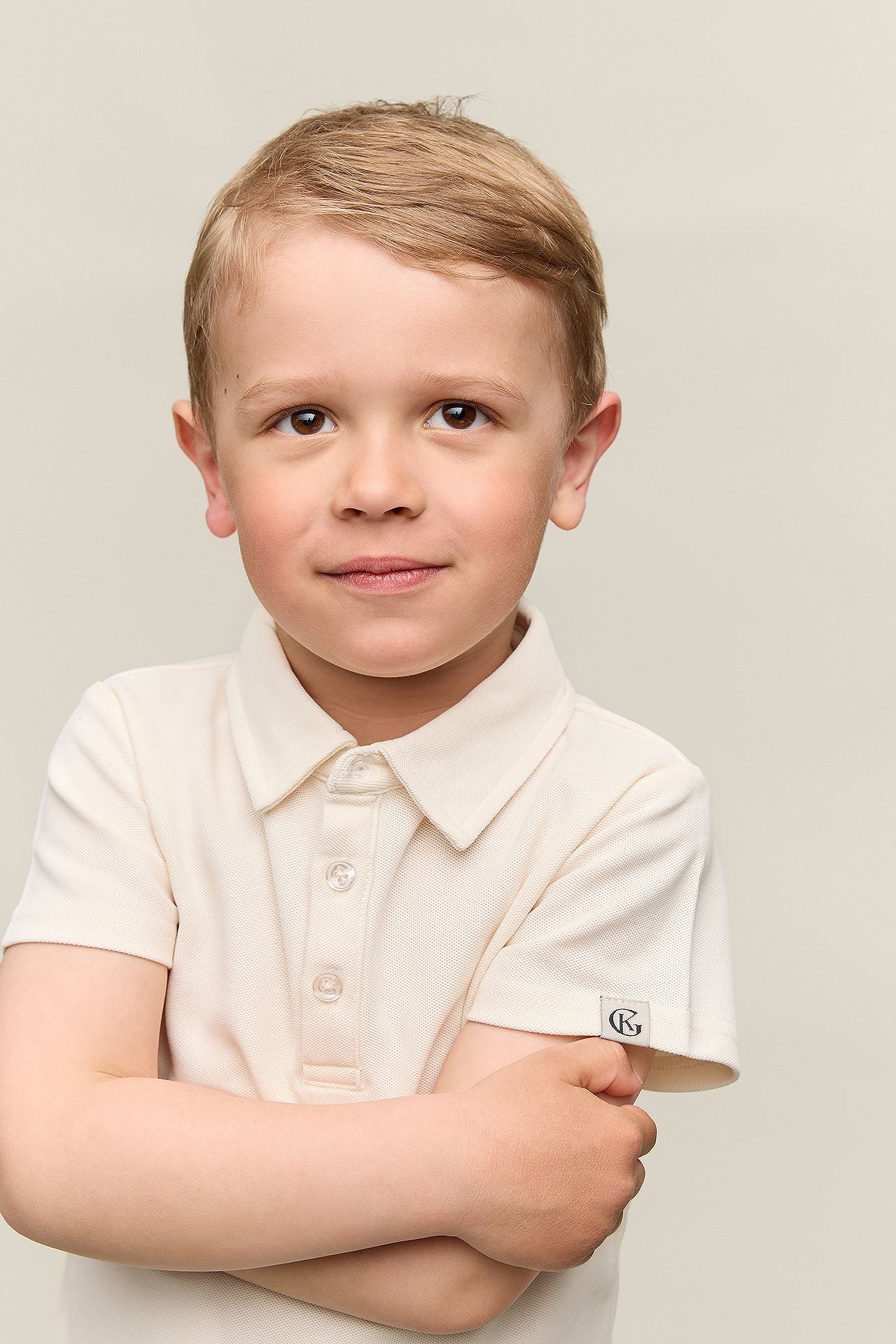 Prehn stuttermabolur - Cream