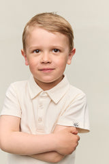 Prehn stuttermabolur - Cream