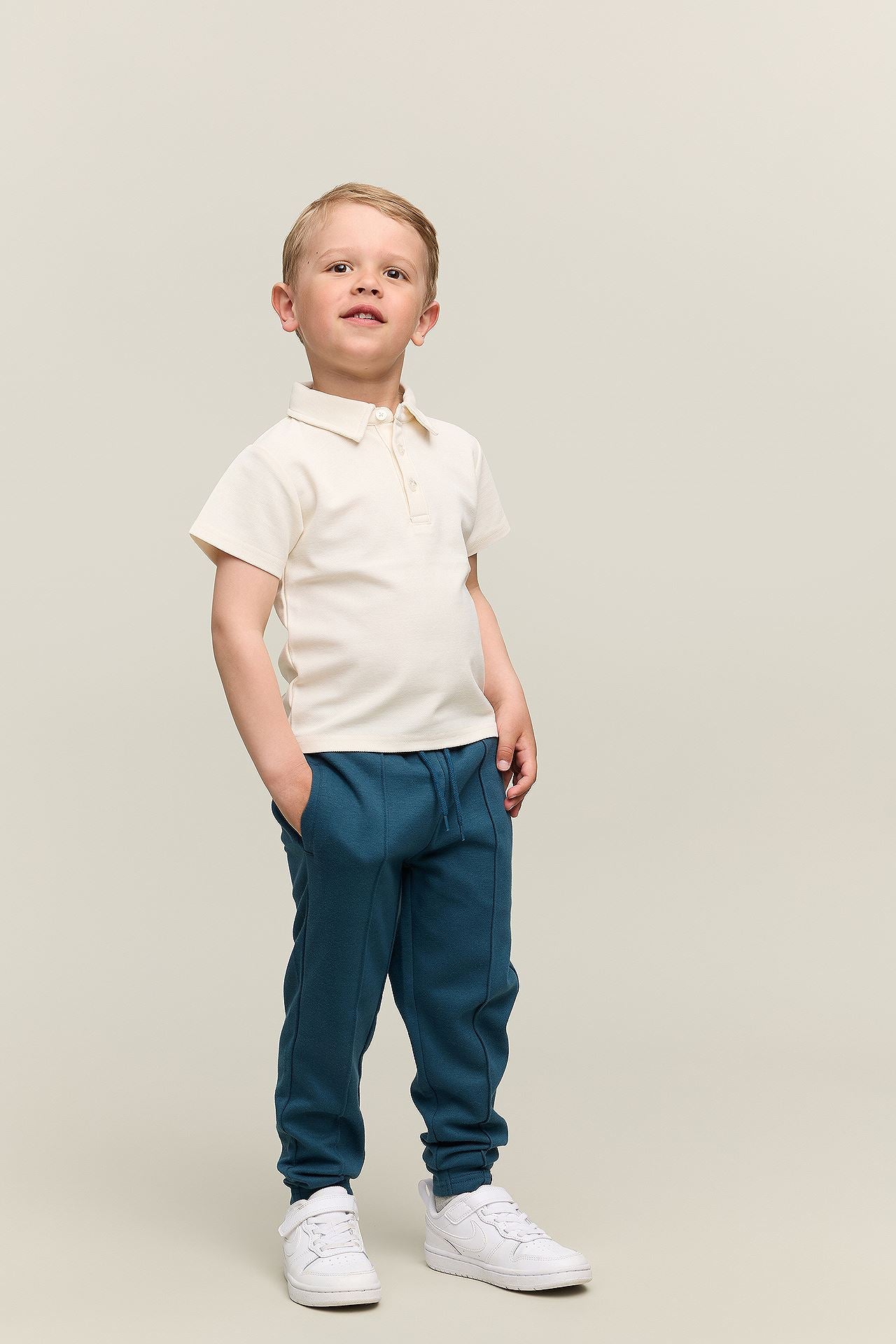 Prehn stuttermabolur - Cream