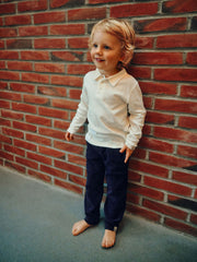 Rodo flauelsbuxur - Marine