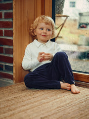 Rodo flauelsbuxur - Marine