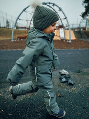 Ullarhúfa með dúski - Deep Green