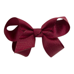 Glimmer satín hárslaufa - vínrauð